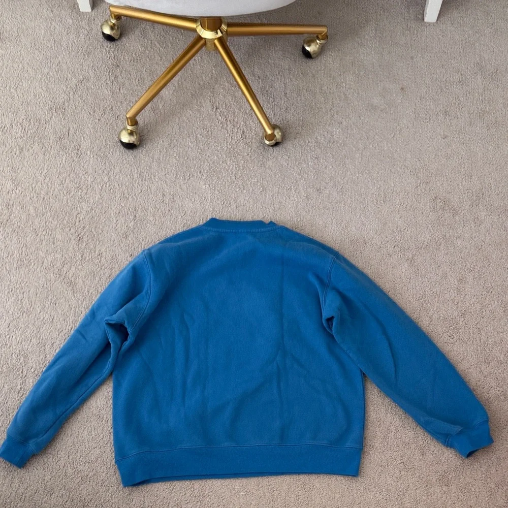 White Fox Boutique Blue and Pink Crewneck Sweater - Picture 3 of 8